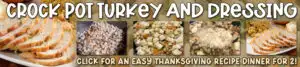 turkey and dressing banner ad