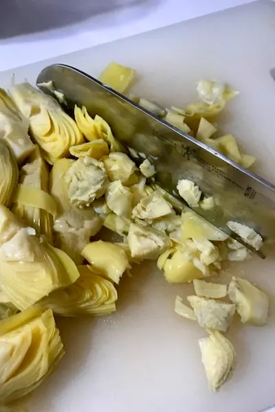 chopped artichoke 