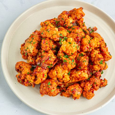Air Fryer Buffalo Cauliflower Wings