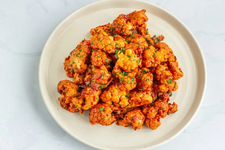 Air Fryer Buffalo Cauliflower Wings