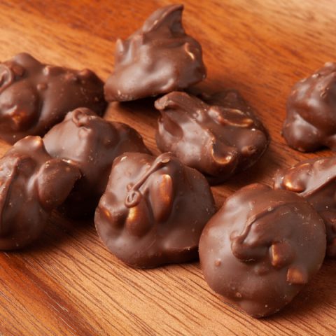 Slow Cooker Triple Chocolate Nut Clusters