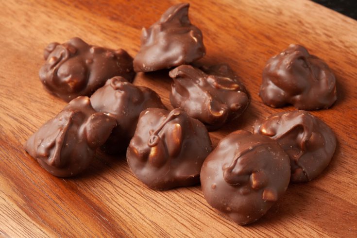 Slow Cooker Triple Chocolate Nut Clusters