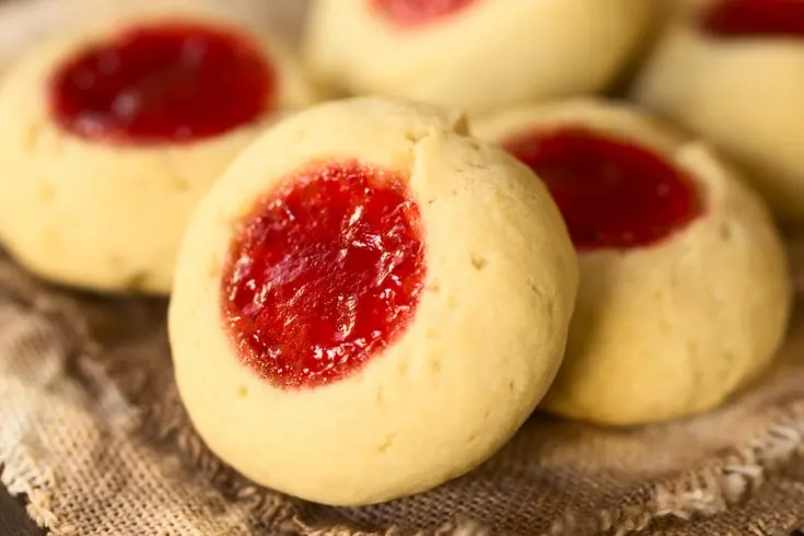 Thumbprint Jam Cookies