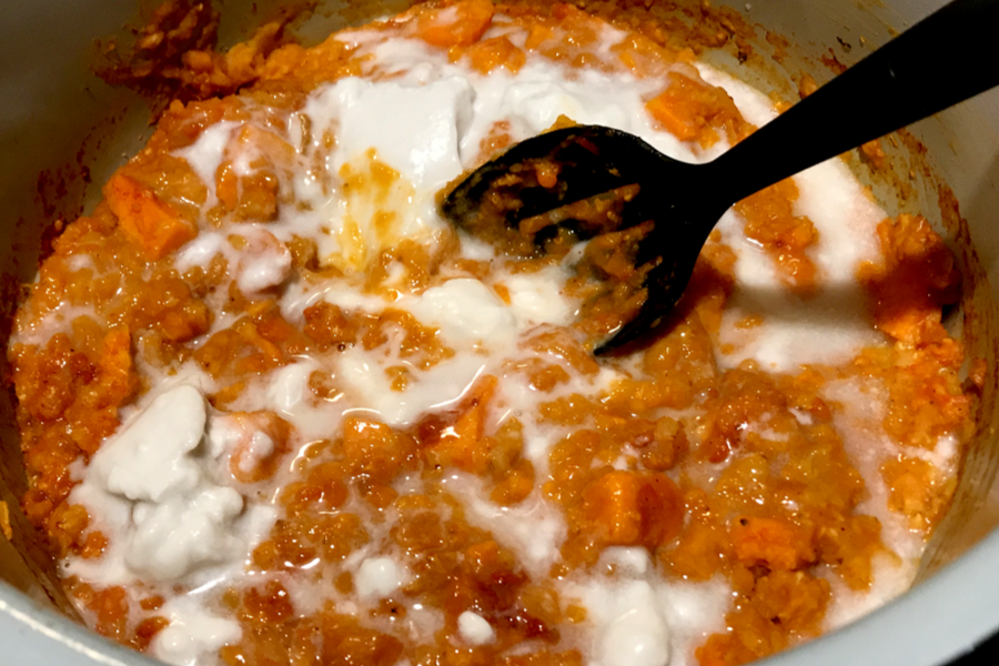 red lentil curry in slow cooker 