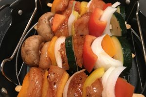 Air Fryer chicken kabobs