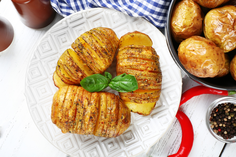 hasselback potatoes