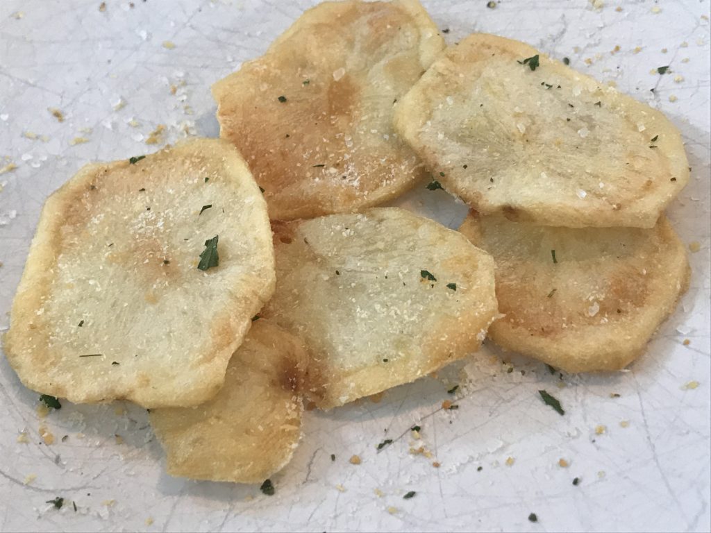 Air Fryer Potato Chips Seasoned