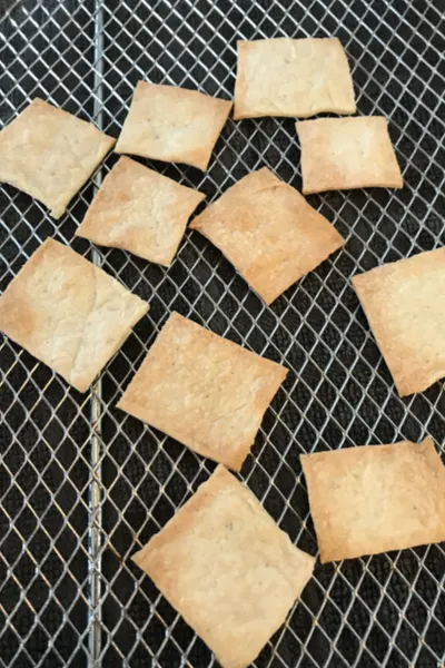 crackers on a cooling rack 