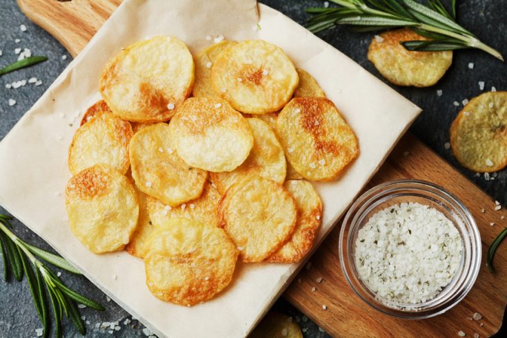 Homemade chips outlet air fryer