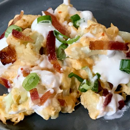 Keto Cauliflower Casserole - Loaded With The Works!