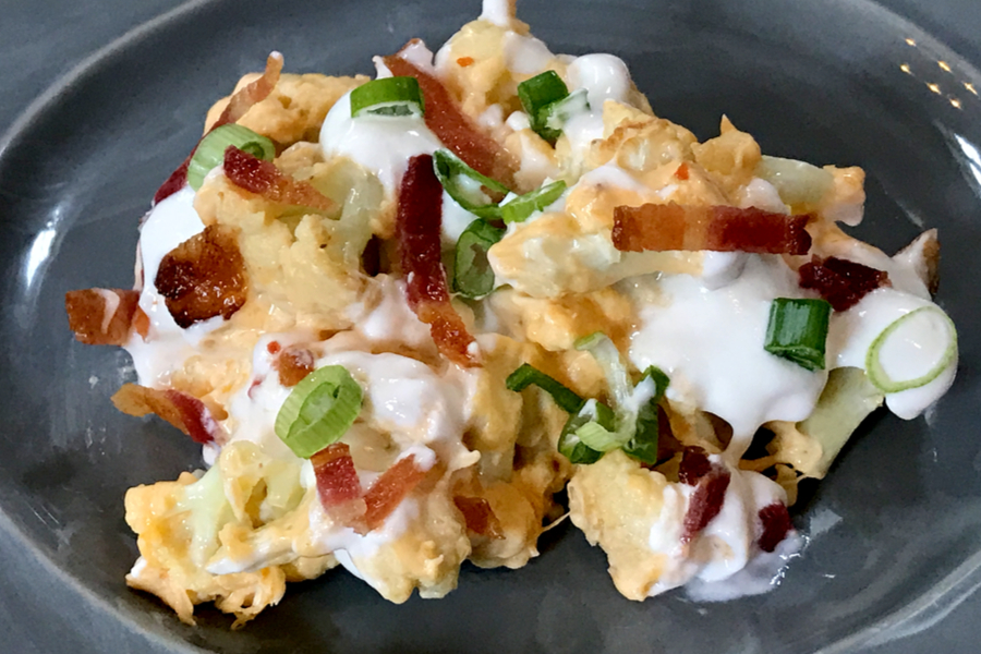 Keto Cauliflower Casserole - Loaded With The Works!