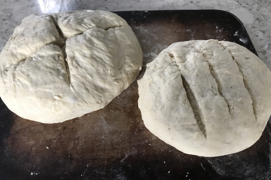dough slit on top 