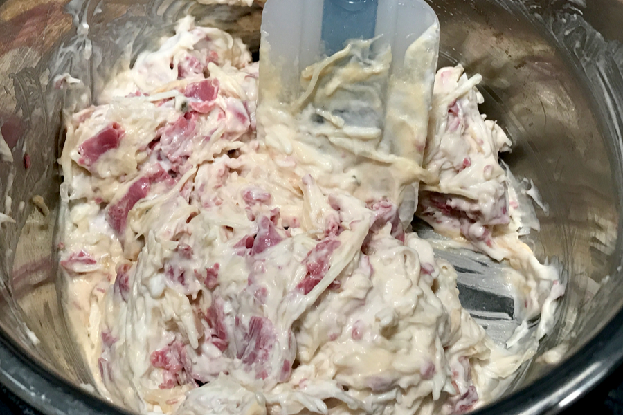 slow cooker Reuben dip 