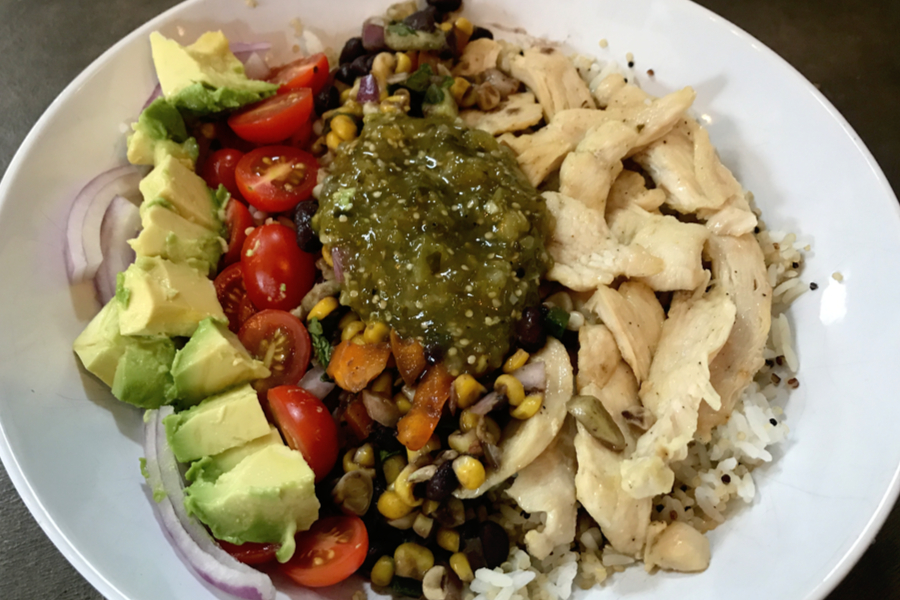 Baja Chicken Bowl - Inspired by Panera's Warm Grain Recipe