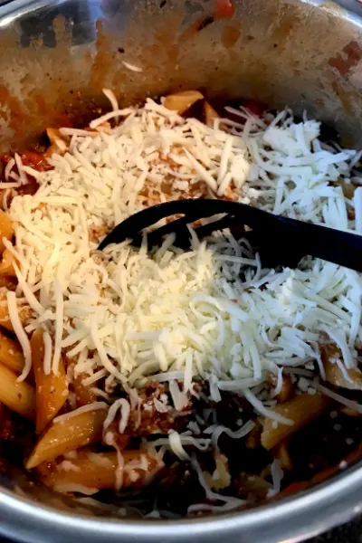 instant pot baked ziti 