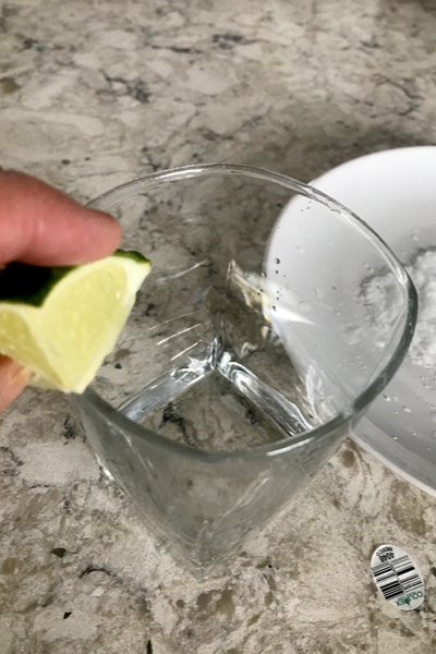 lime for pure Mexican margarita 