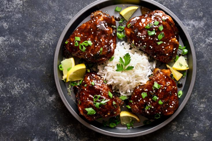 honey garlic chicken thighs