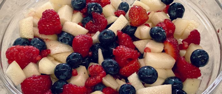 All American Fruit Salad – A Healthy Red, White & Blue Recipe All American Fruit Salad
