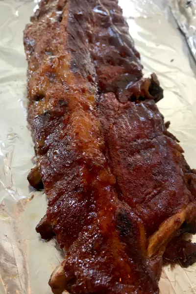 barbecue smoked baby back ribs 