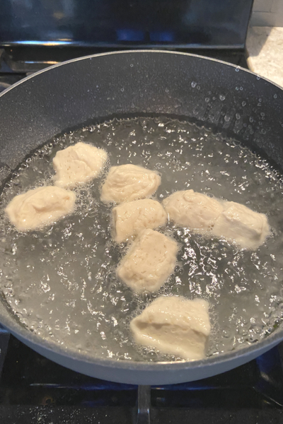boiling dough