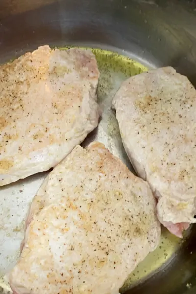 browning pork chops 