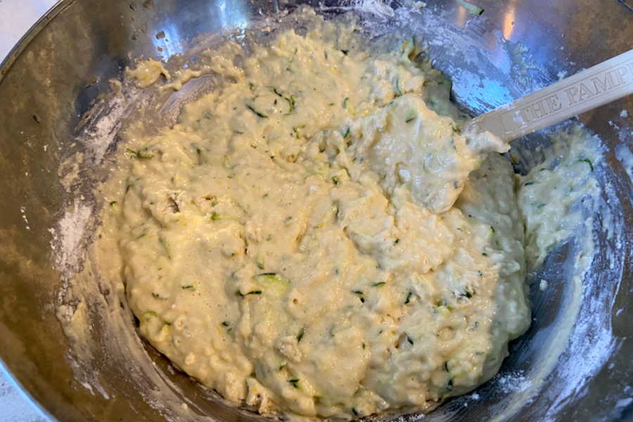 lemon zucchini bread batter 