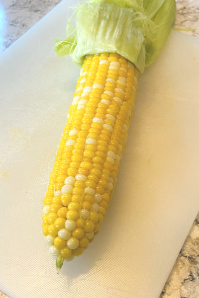 shucked corn 