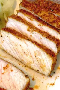 sliced pork chops