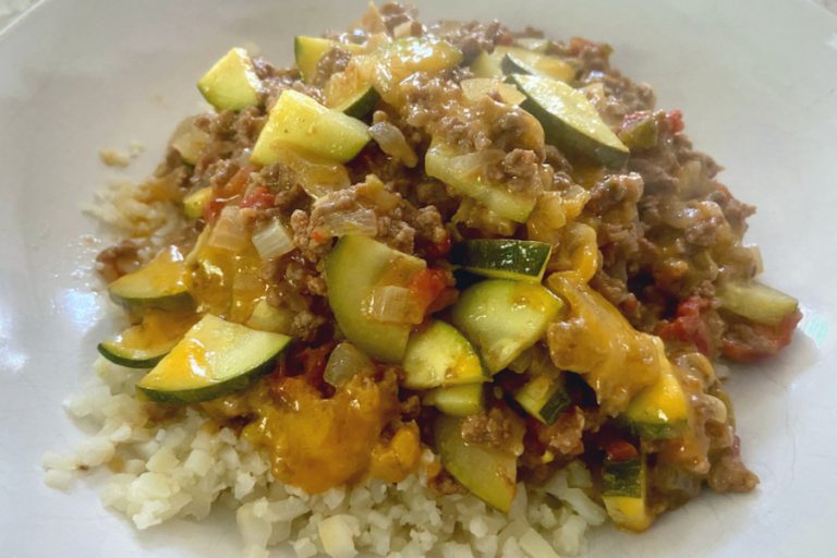 zucchini ground beef featured - Make Your Meals