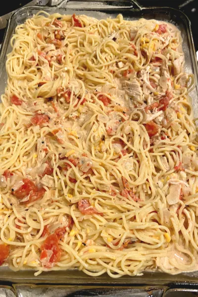 chicken spaghetti casserole
