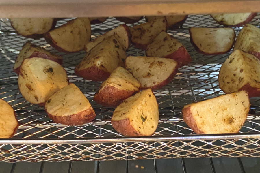 cooked potatoes 