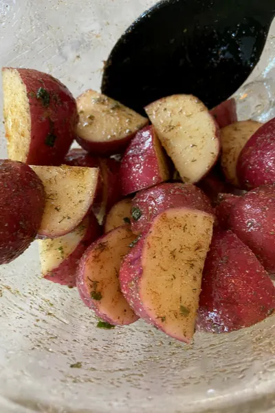 Potatoes seasoned 