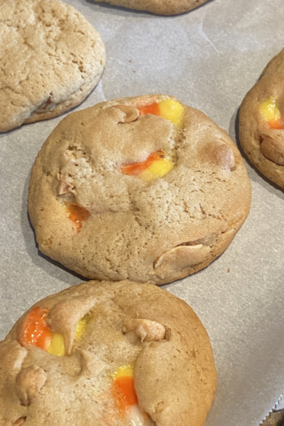 cooked candy corn cookies