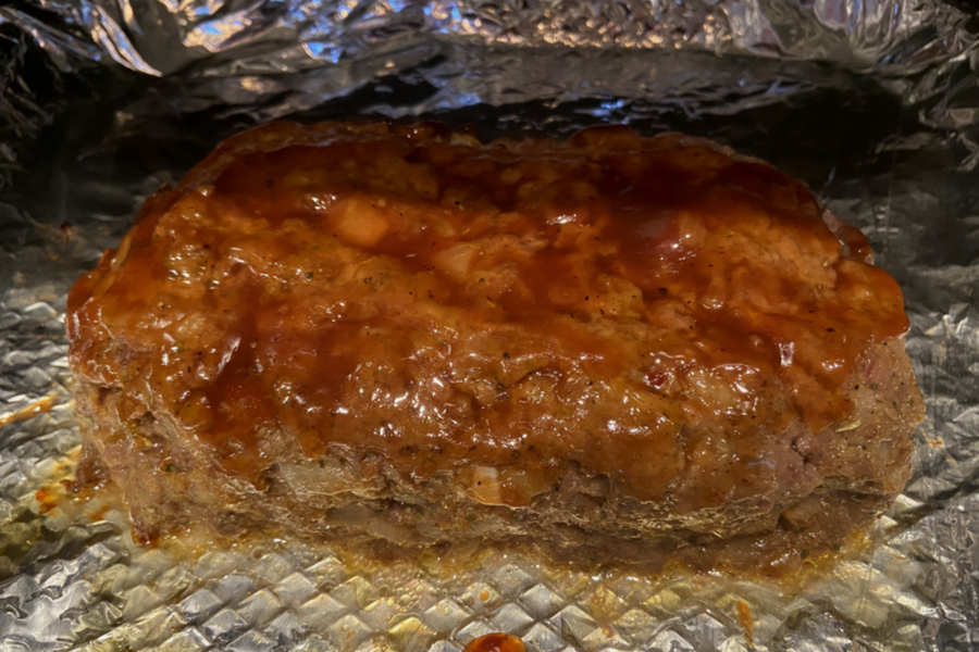 barbecue sauce on air fryer meatloaf 