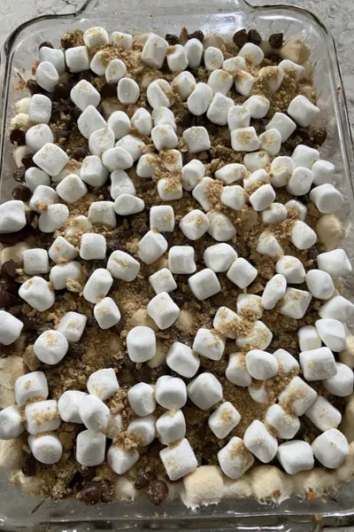 s'mores bars topping 