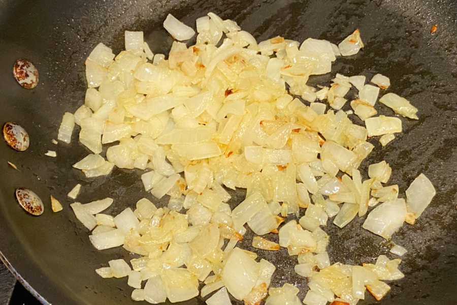 cooked onions 
