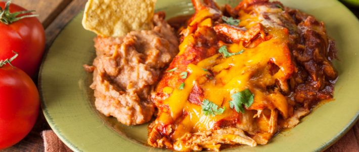 Easy Chicken Enchilada Casserole – A Great Use For Rotisserie Chicken chicken-enchilada-casserole