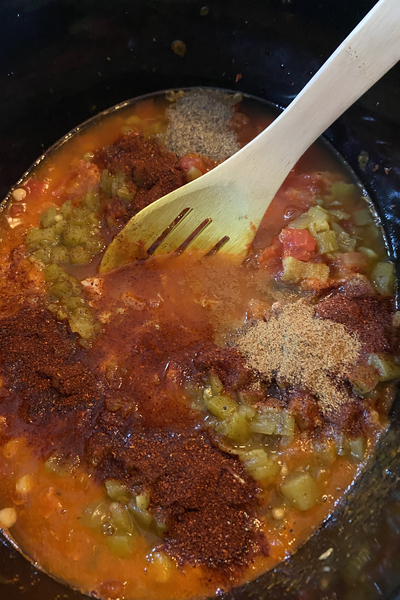 slow cooker lentil chili 