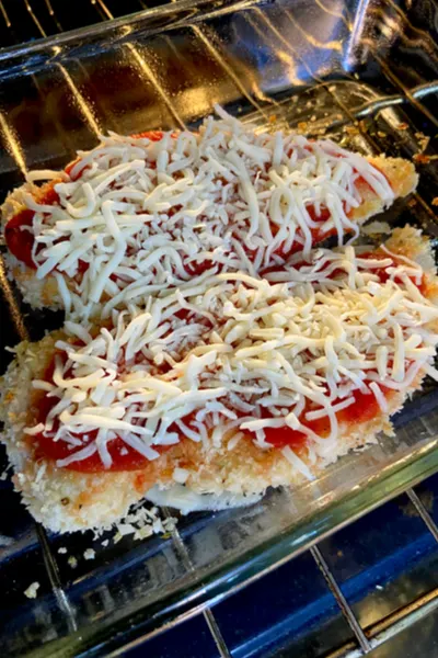 chicken parmesan baking 