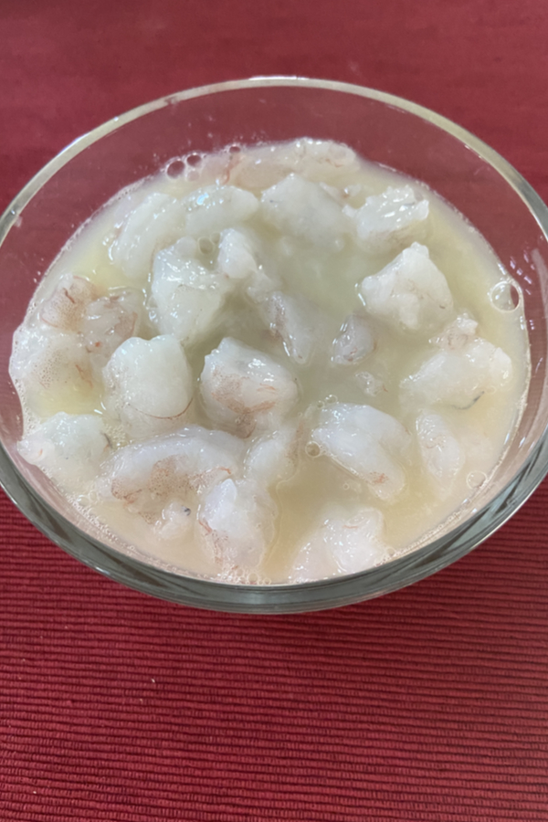 shrimp and lime juice