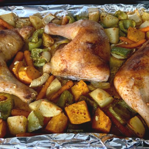 sheet pan chicken and vegetables