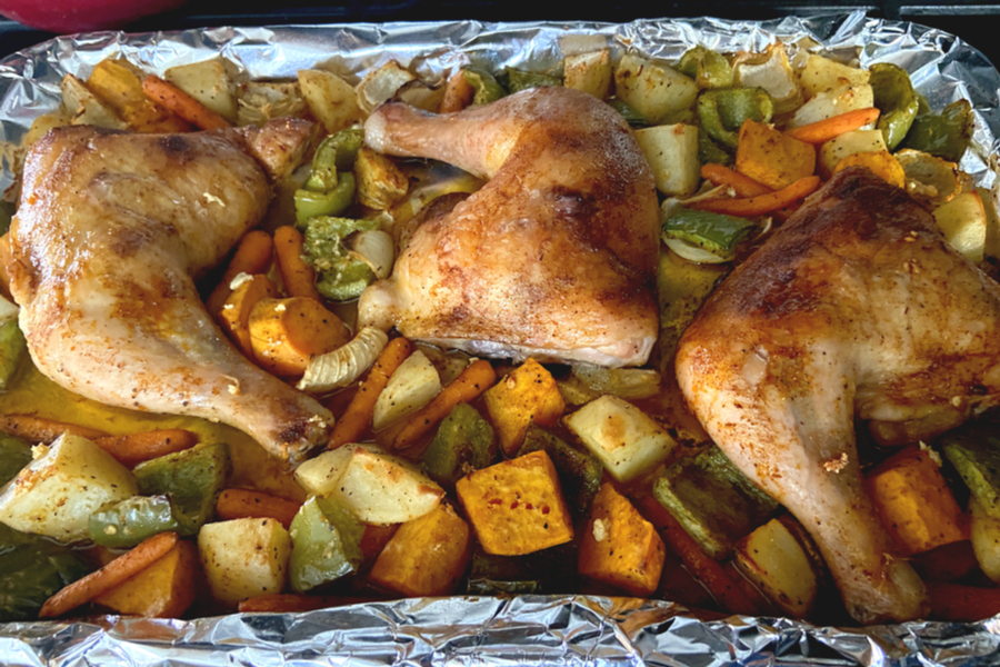 sheet pan chicken and vegetables