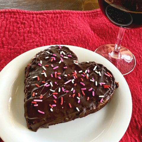 Valentine's Day Chocolate Chip Brownies