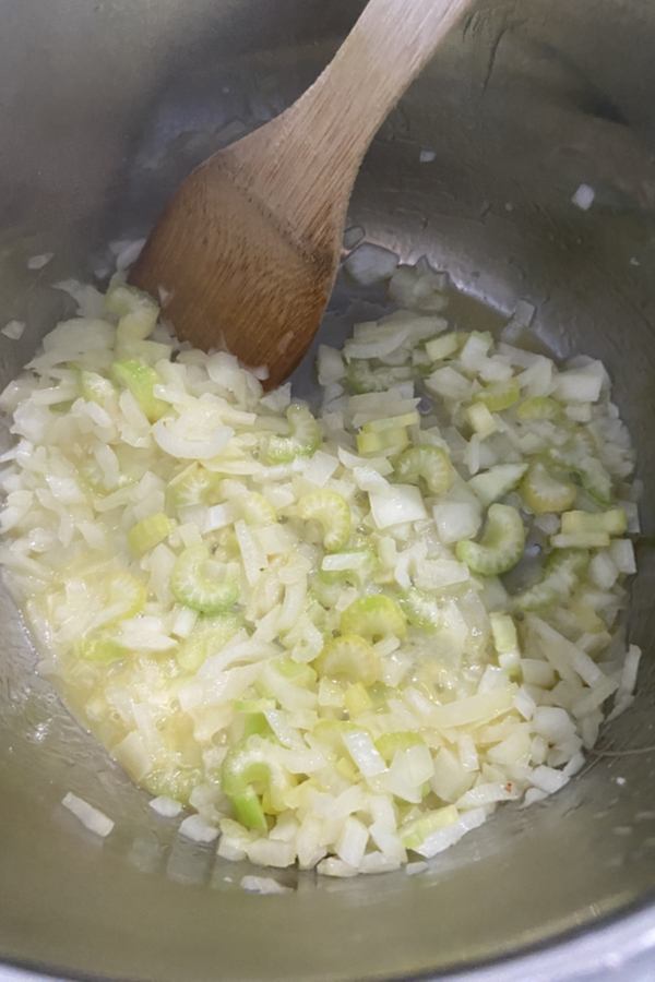 saute celery and onions 