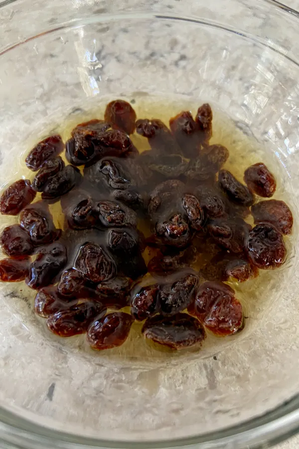 bourbon soaked raisins