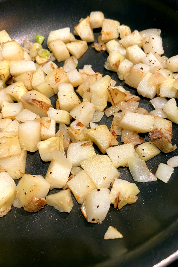 diced cooked potatoes