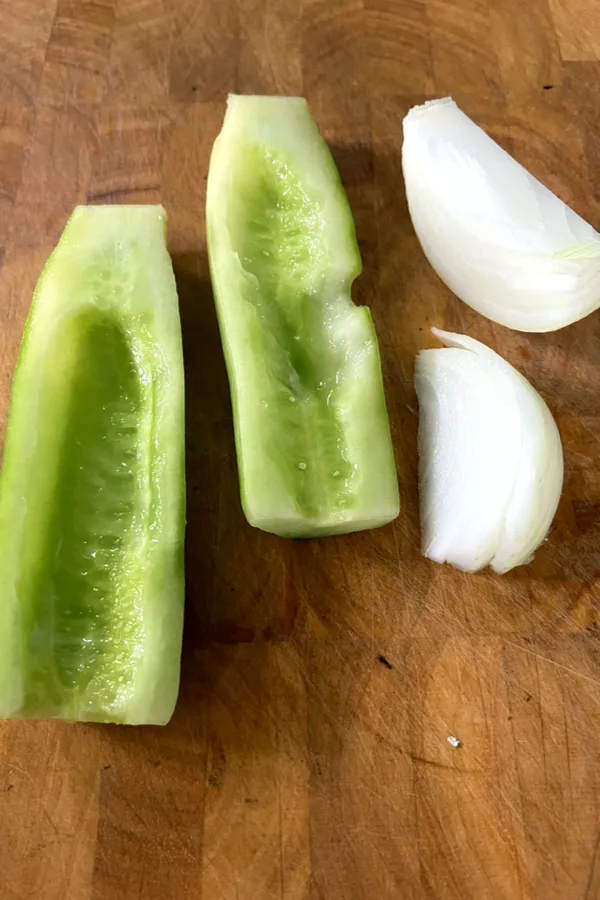 cucumber and onion
