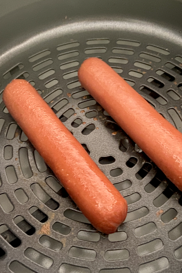 air fryer hot dogs