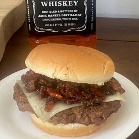 Whiskey Bacon Cheeseburger