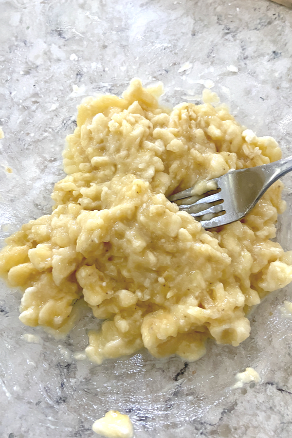 mashed bananas 